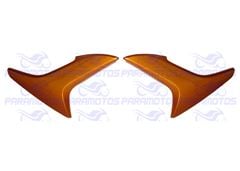 TAMPA LATERAL TITAN 150 2010 LARANJA METALICO