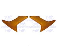 TAMPA LATERAL TITAN 150 2011 LARANJA METALICO