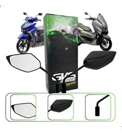 RETROVISOR NEO 125/ N-MAX 160 PRETO LENTE CONVEXA