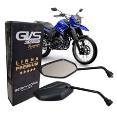 RETROVISOR FAZER 150 NEO FLUO LENTE CONVEXA PREMIU
