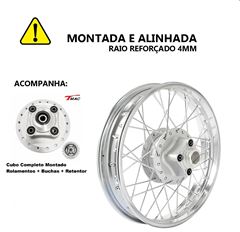 RODA MONTADA TRASEIRA TITAN 125 ES/KS 00> COMPLETA
