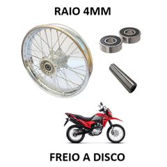 RODA MONTADA TRASEIRA NXR BROS 160 / XRE 190 DISCO