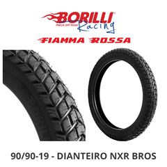 PNEU 90/90-19 MC 52P FIAMMA ROSSA - DIANTEIRO BROS