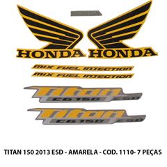 ADESIVO TITAN 150 ESD 2013 - AMARELO