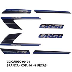 ADESIVO CARGO 125 90/91 - BRANCO