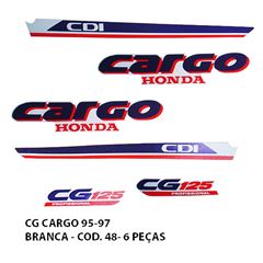 ADESIVO CARGO 125 95/97 - BRANCO