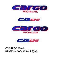 ADESIVO CARGO 125 98/00 - BRANCO