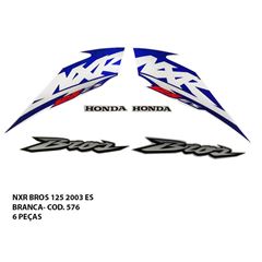 ADESIVO BROS 125 ES 2003 - BRANCO