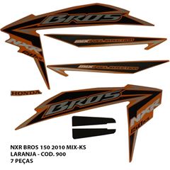 ADESIVO BROS 150 2010 MIX KS - LARANJA