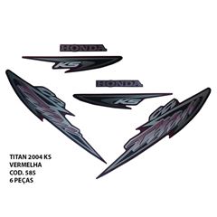 ADESIVO TITAN 125 KS 2004 - VERMELHO