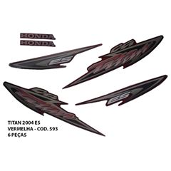 ADESIVO TITAN 125 ES 2004 - VERMELHO