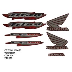 ADESIVO TITAN 150 ES 2006 - VERMELHO