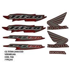ADESIVO TITAN 150 ESD 2006 - VERMELHO