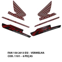 ADESIVO FAN 150 ESI 2013 - VERMELHO