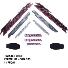 ADESIVO TWISTER 250 2003 - VERMELHO