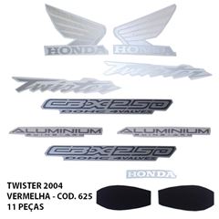 ADESIVO TWISTER 250 2004 - VERMELHO