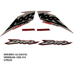 ADESIVO BROS 125 KS 2003 - VERMELHO