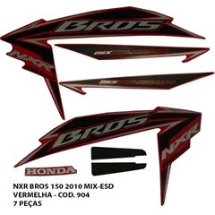 ADESIVO BROS 150 2010 MIX ESD - VERMELHO