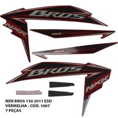 ADESIVO BROS 150 2011 ESD - VERMELHO