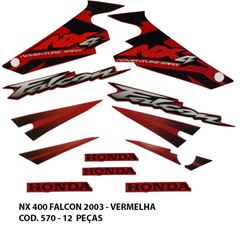 ADESIVO NX 400 FALCON 2003 - VERMELHO