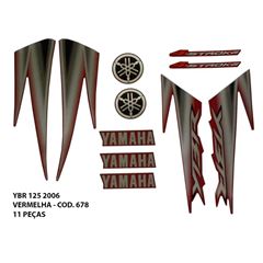 ADESIVO YBR 125 2006 - VERMELHO