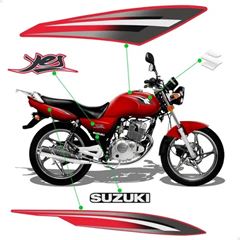 ADESIVO SUZUKI YES 125 2009/2010 - VERMELHO