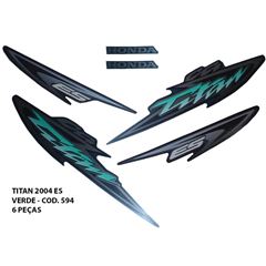 ADESIVO TITAN 125 ES 2004 - VERDE