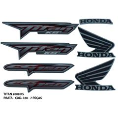 ADESIVO TITAN 150 2008 KS - PRATA