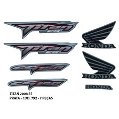 ADESIVO TITAN 150 2008 ES - PRATA