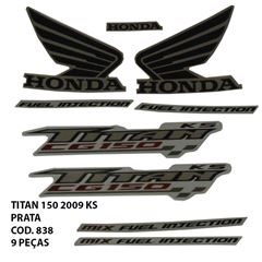 ADESIVO TITAN 150 2009 KS - PRATA