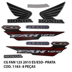 ADESIVO FAN 125 2015 ES/ESD - PRATA