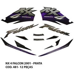 ADESIVO NX 400 FALCON 2001 - PRATA