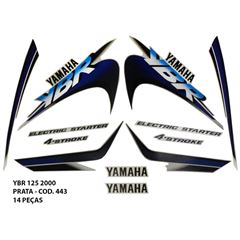 ADESIVO YBR 125 2000 - PRATA
