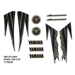 ADESIVO YBR 125 2006 - PRATA