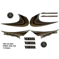 ADESIVO YBR 125 2007 - PRATA