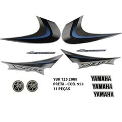 ADESIVO YBR 125 2008 - PRATA