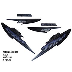 ADESIVO TITAN 125 KSE 2004 - AZUL