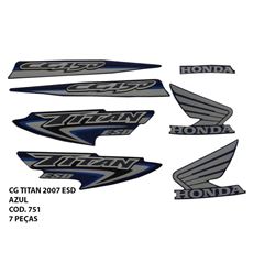 ADESIVO TITAN 150 ESD 2007 - AZUL