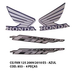 ADESIVO FAN 125 2009>2010 ES - AZUL