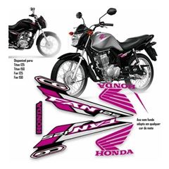 ADESIVO FAN 125 ES 2012 - ROXA