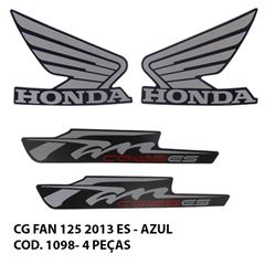 ADESIVO FAN 125 ES 2013 - AZUL