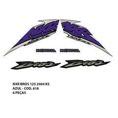 ADESIVO BROS 125 KS 2004 - AZUL