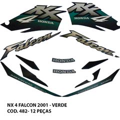ADESIVO NX 400 FALCON 2001 - VERDE MET.