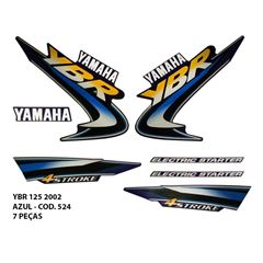 ADESIVO YBR 125 2002 - AZUL