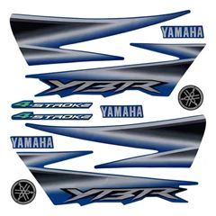 ADESIVO YBR 125 2005 - AZUL