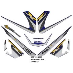 ADESIVO XTZ 125 2003 - AZUL