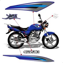 ADESIVO SUZUKI YES 125 2009/2010 - AZUL