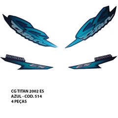 ADESIVO TITAN 125 2002 ES - AZUL METALIC