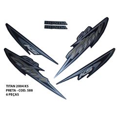 ADESIVO TITAN 125 KS 2004 - PRETO