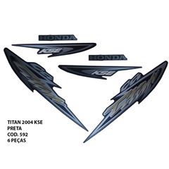ADESIVO TITAN 125 KSE 2004 - PRETO